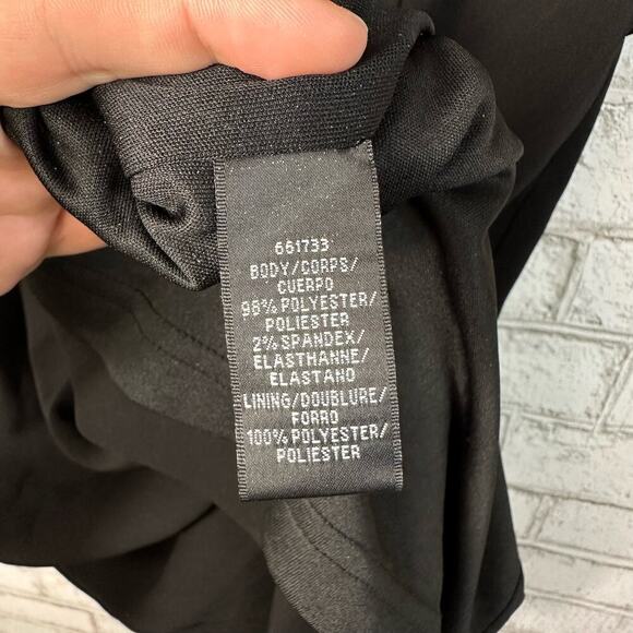 Carmen Marc Valvo Dress Flutter Sleeve Sheath Pencil Neutral Business Cocktail 6 - Picture 5 of 9